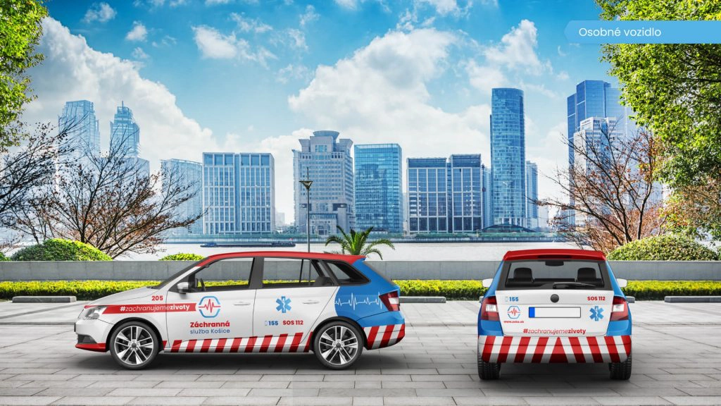 Návrh polepu firemného automobilu