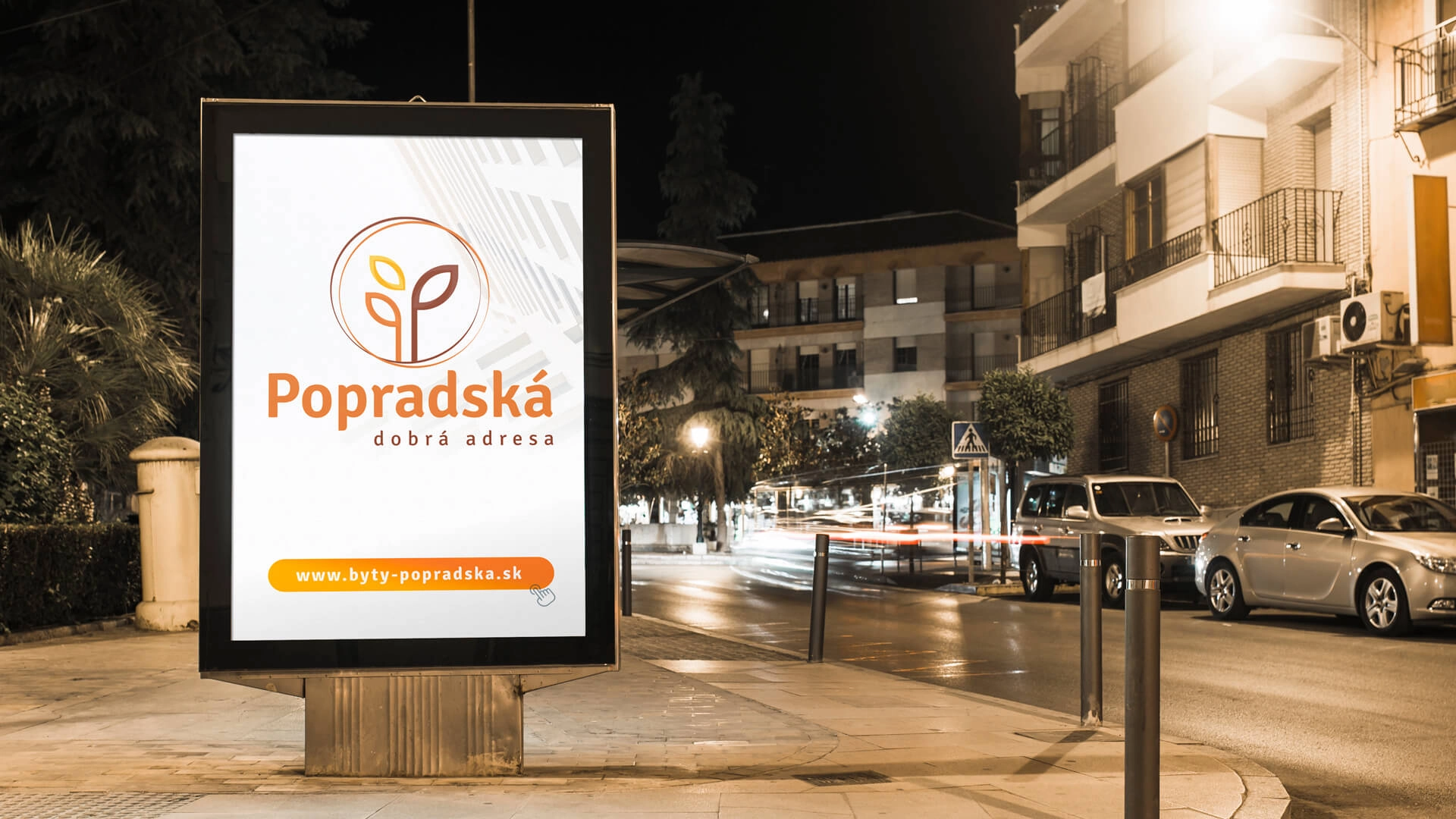 Vizuálna identita  pre developerský projekt Popradská - dobrá cesta
