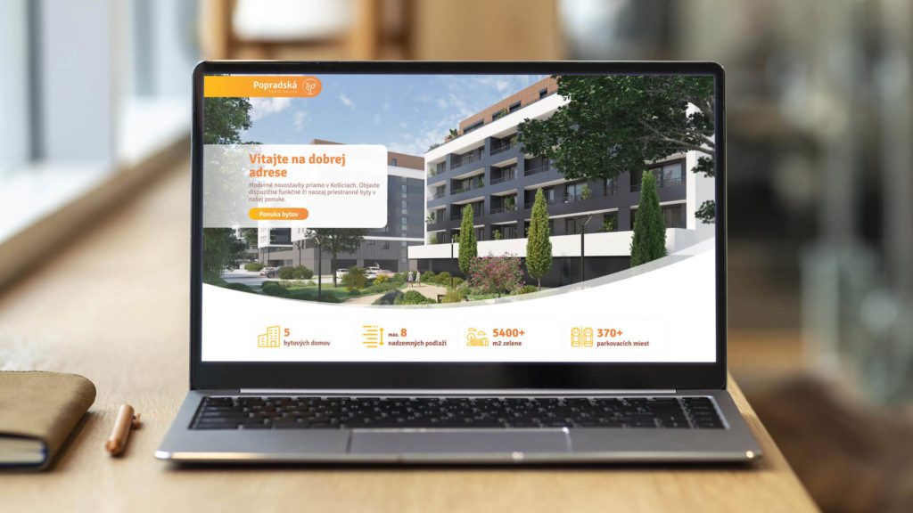 Tvorba webstránky pre Real Estate projekt Byty Popradská