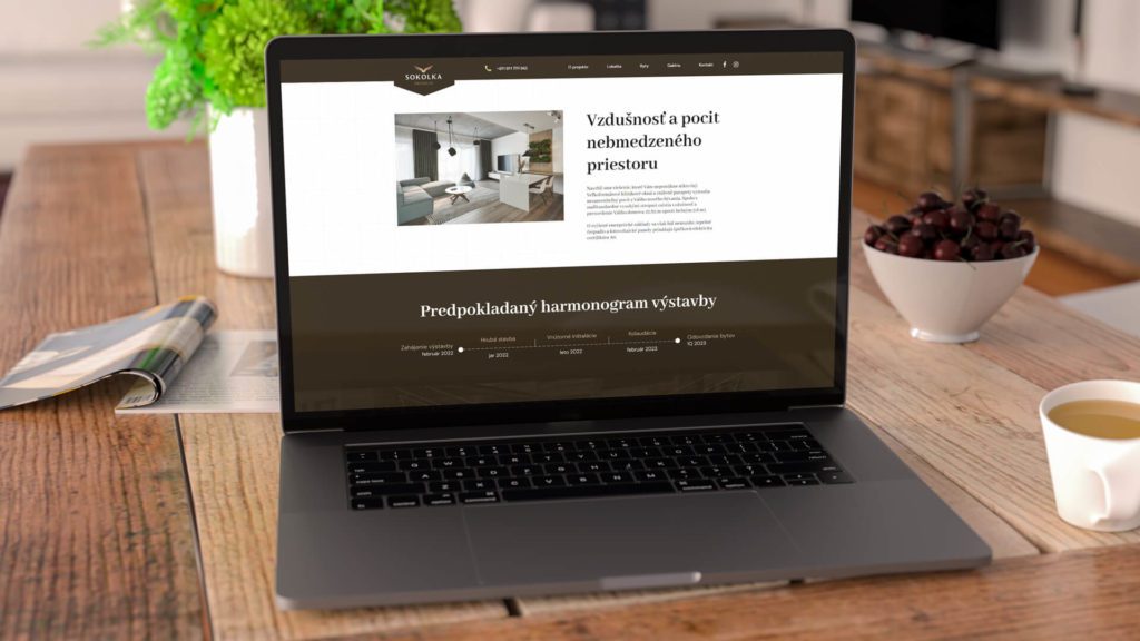Tvorba webstránky pre predaj bytov vo Zvolene