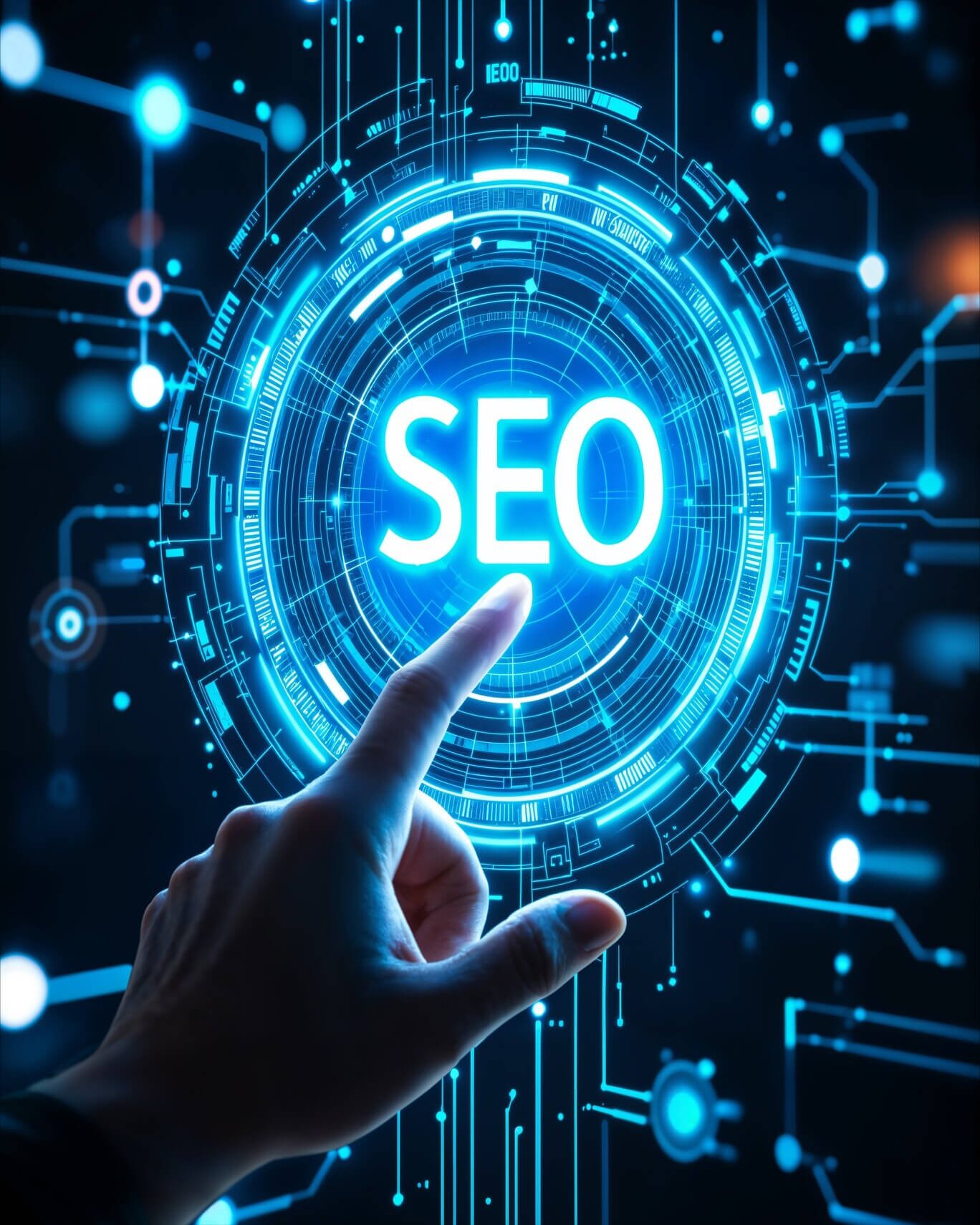 SEO špecialista nastavuje optimalizáciu WordPress webu v Google Search Console a Yoast SEO plugine